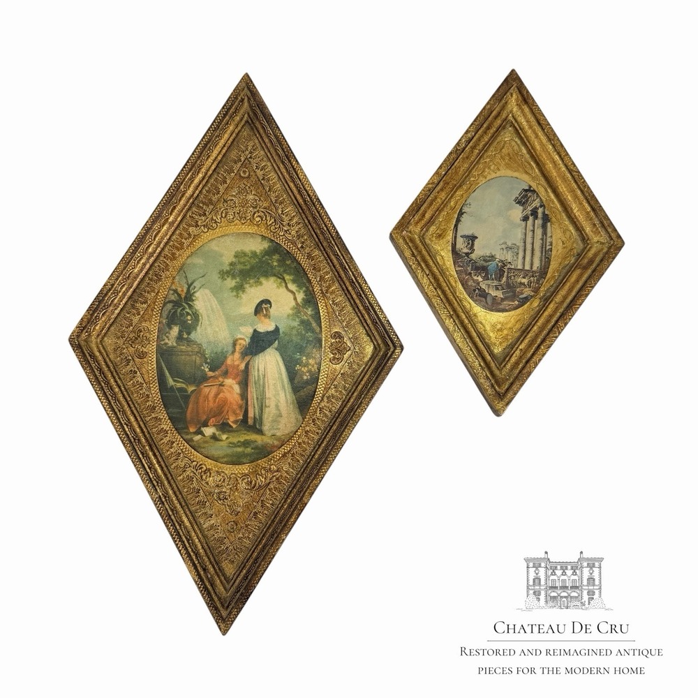 Florentine Triangle Wall Plaque Hilair Reading Panini Roman Ruins Florence Italy